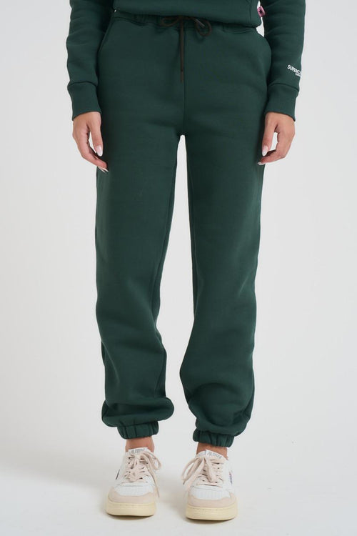 Pantalone tuta jogger donna verde