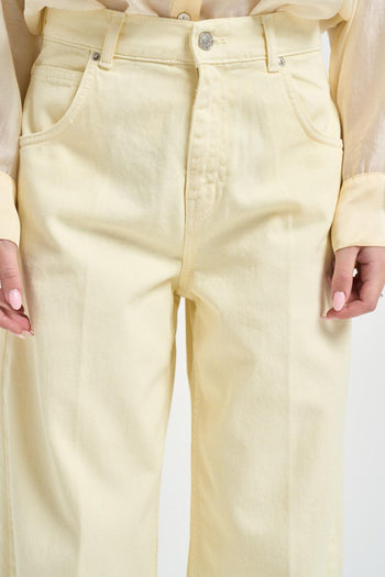 Jeans donna Mia in denim giallo - 6