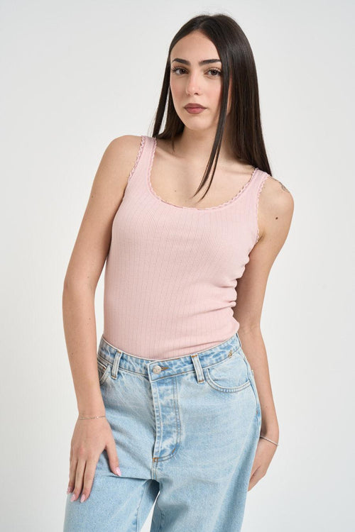 Top donna rosa cipria - 1