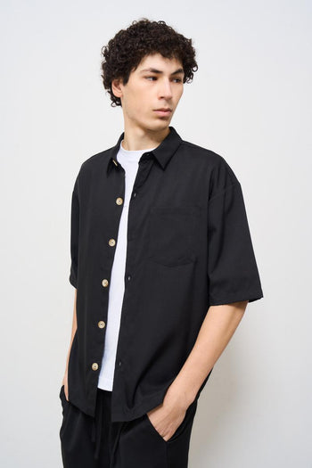 Camicia uomo nera - 3
