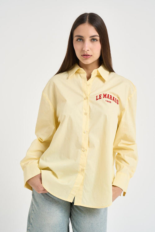 Set camicia e top donna gialla