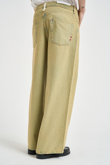 Jeans uomo gamba dritta verde - 5