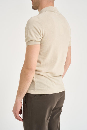 Polo uomo beige - 4