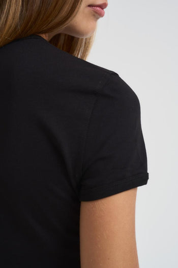 T-shirt donna girocollo T-Uncutie nera - 6