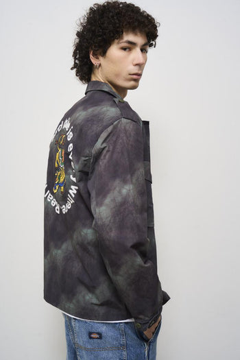 Camicia uomo tie dye grigia - 6