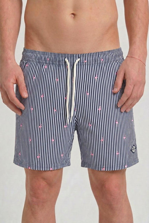 Costume uomo fenicotteri blu navy