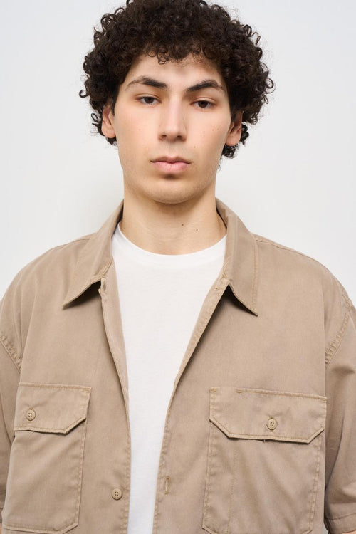 Camicia uomo worker nocciola - 2