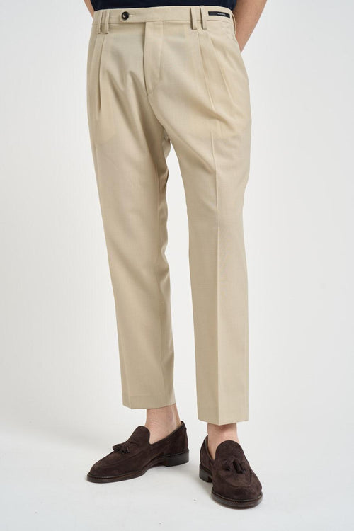 Pantalone uomo beige