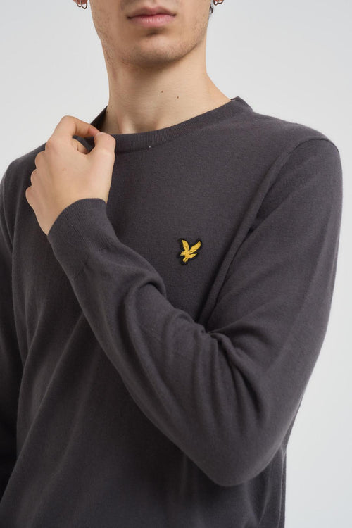 Maglia uomo girocollo grigio scuro - 2