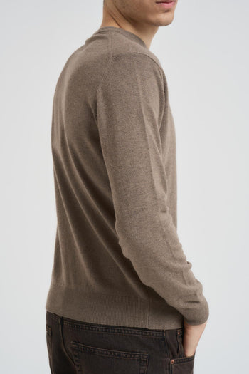 Maglia uomo girocollo tortora - 3