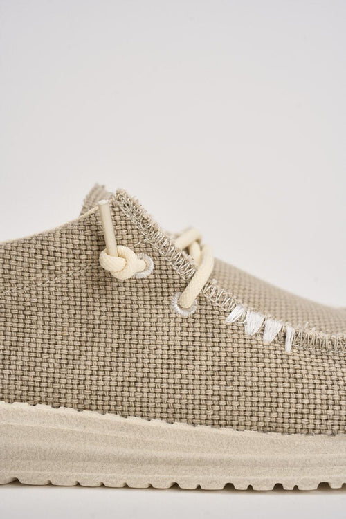Scarpa da barca uomo Wally beige - 2