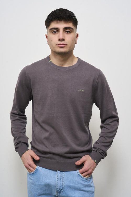 Maglia uomo girocollo grigia.