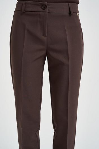 Pantalone donna a sigaretta moro - 5