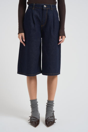 Bermuda donna Fresia-2 denim - 3