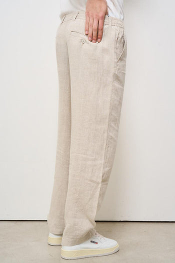 Pantalone uomo chino beige - 4