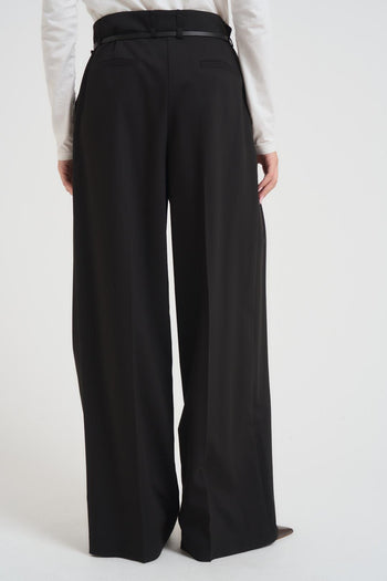 Pantalone donna over nero - 5