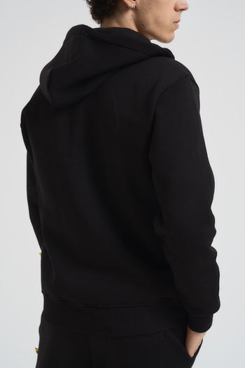 Felpa uomo con zip nera - 7