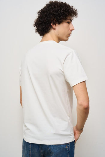 T-shirt uomo girocollo bianca - 4