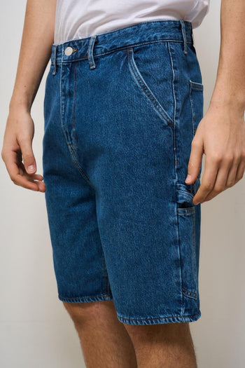 Bermuda uomo in denim scuro - 3