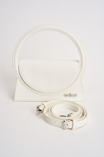 Borsa donna a mano in ecopelle bianca - 6