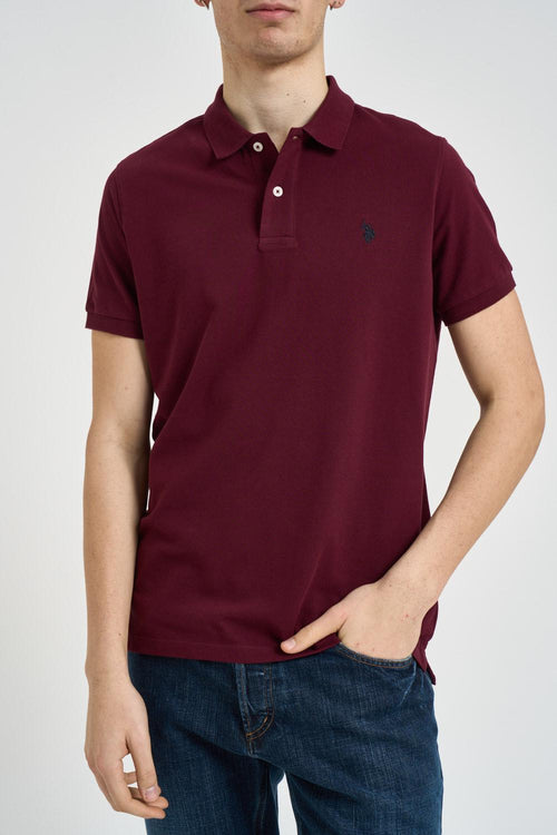 Polo uomo bordeaux