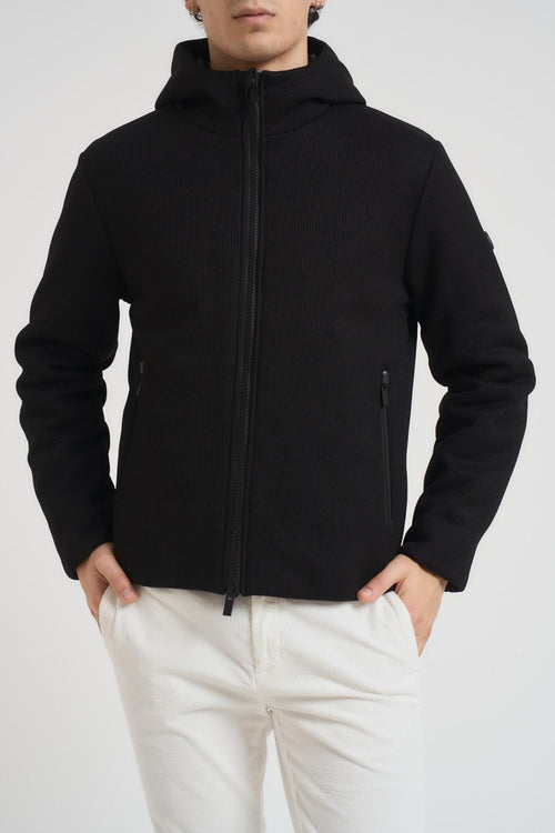 Giubbotto uomo in maglia nero