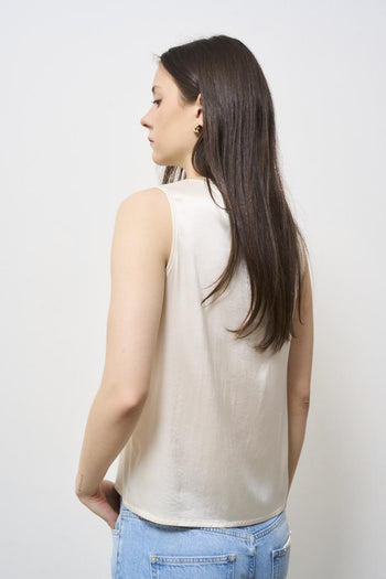 White satin women's top - 4