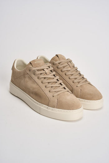 Sneakers uomo in suede beige - 3