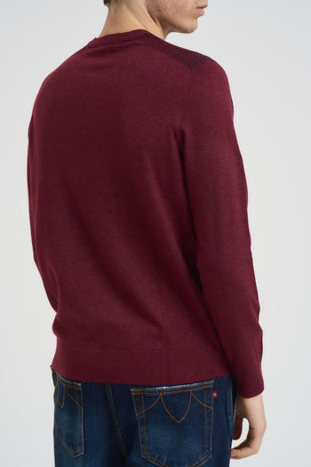 Maglia uomo girocollo bordeaux - 3