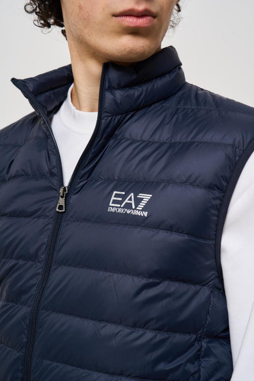 Gilet uomo trapuntato blu - 2