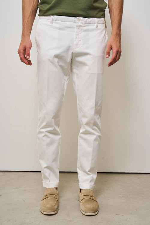Pantalone uomo chino bianco
