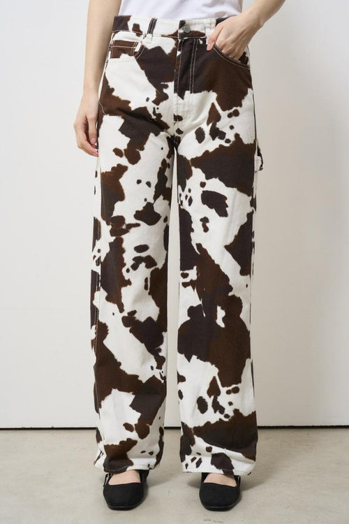 Pantalone donna Cow Print