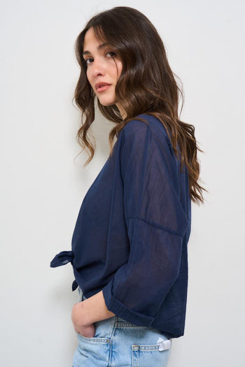 Camicia donna blu notte - 3