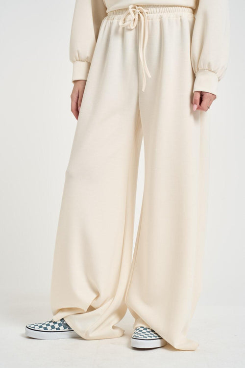 Pantalone donna tuta burro