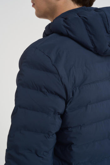 Piumino uomo con cappuccio blu - 6