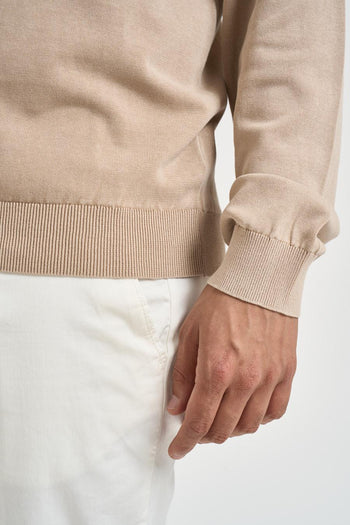 Maglia uomo girocollo beige - 4