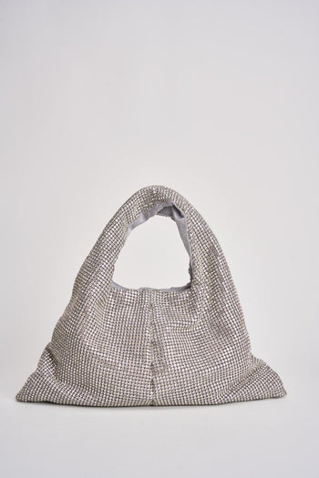 Borsa donna Parks con strass argento - 4