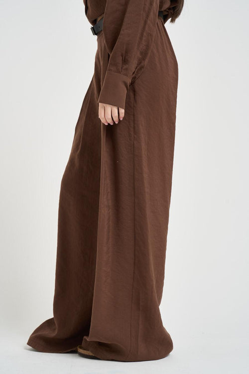 Pantalone donna gamba ampia moro - 2