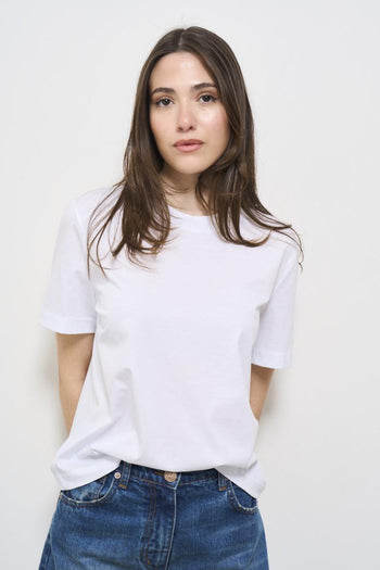 White women's crew neck t-shirt - 3