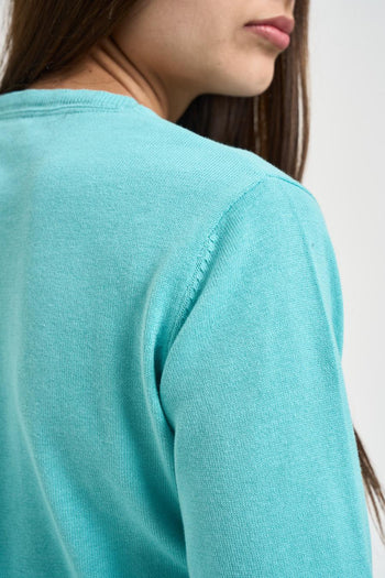 Maglia donna girocollo tiffany - 5