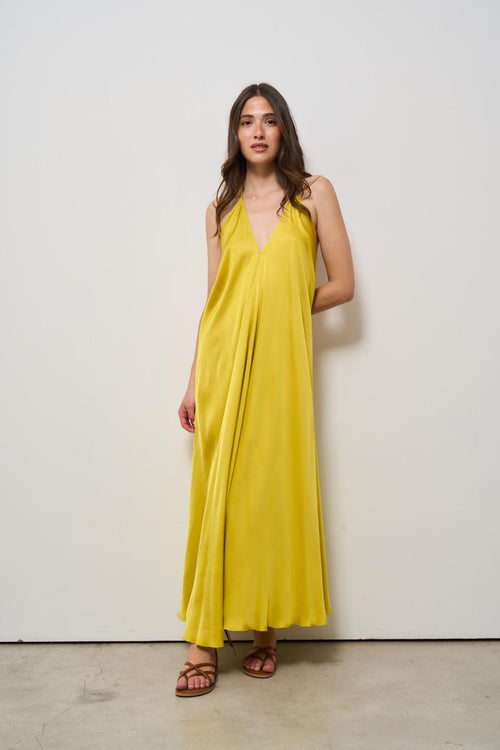 Abito donna lungo giallo