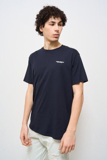 T-shirt uomo girocollo blu notte - 3