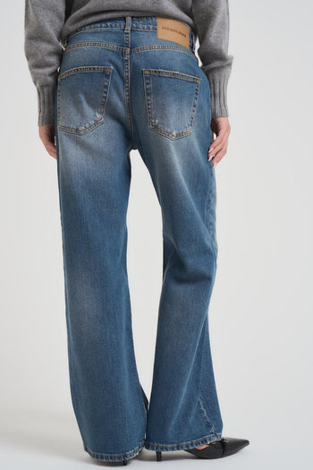 Jeans donna gamba dritta denim chiaro - 5