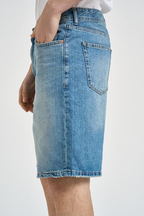 Bermuda uomo in denim medio - 2