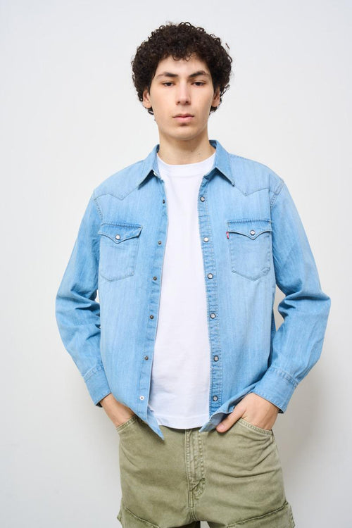 Camicia uomo modello Barstow denim chiaro