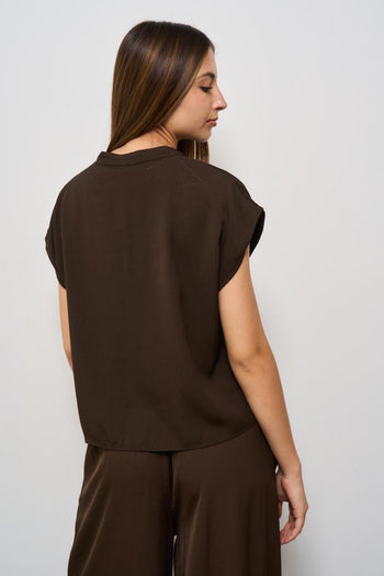 Camicia donna marrone - 4