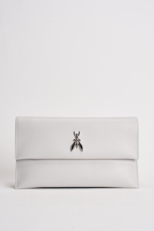 Clutch donna in pelle bianca - 1