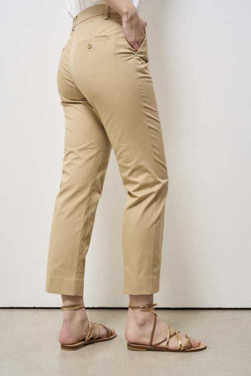 Pantalone donna beige notte a sigaretta - 2