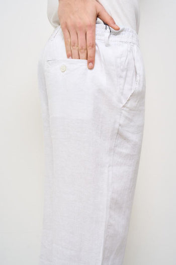 Pantalone uomo regular bianco - 5