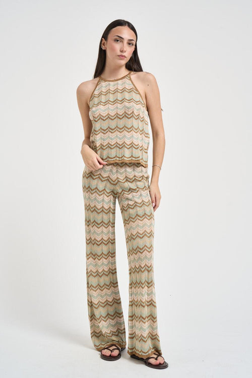 Top donna fantasia zig zag multicolor